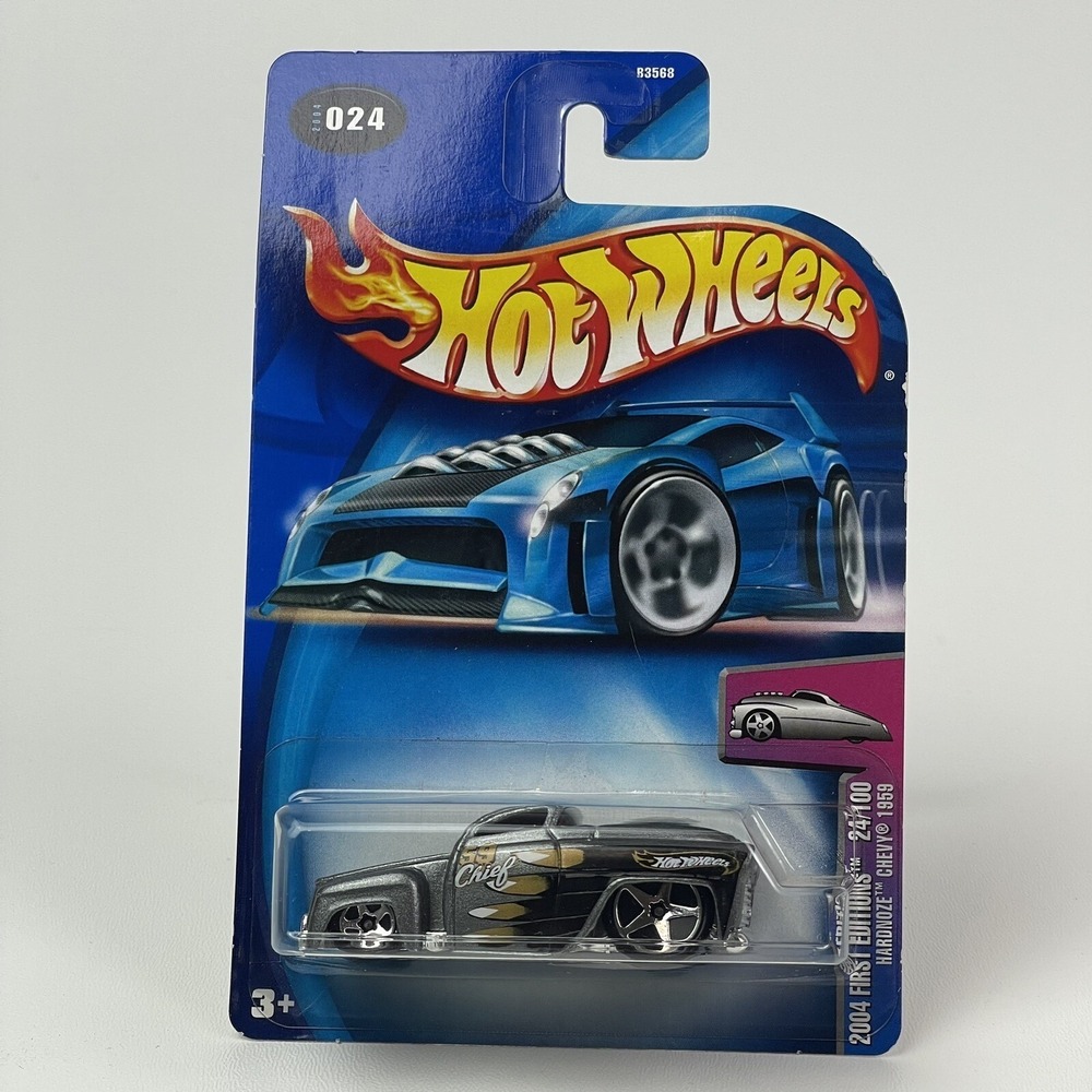 Hot Wheels Hardnoze Chevy 1959 Metallic‎ Dark Grey 2004 First Editions